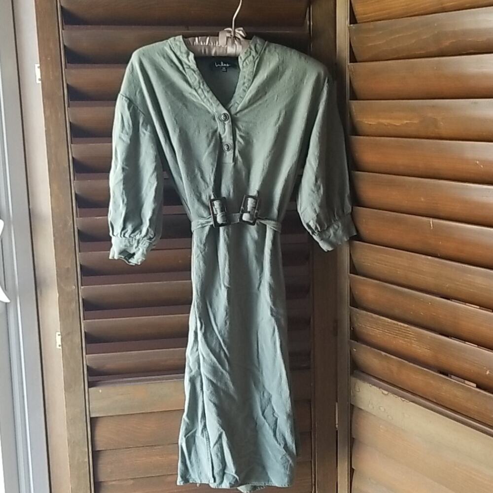 Lulu's Olive Green Dress